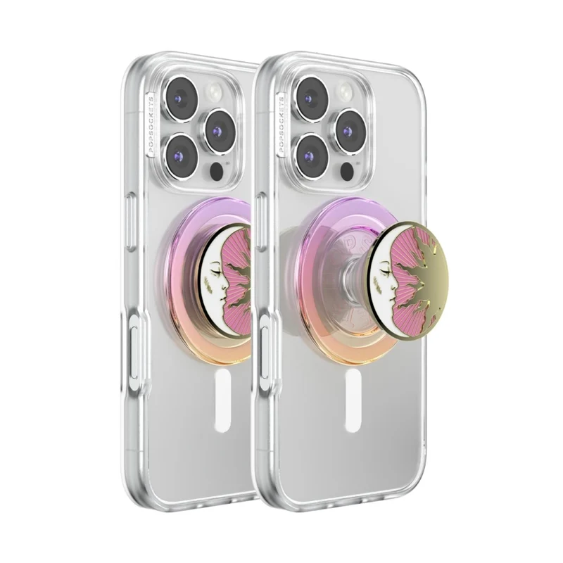 PopSockets PopGrip MagSafe Phone Grip/Stand with Swappable Top (Lunar Dreams Pink)