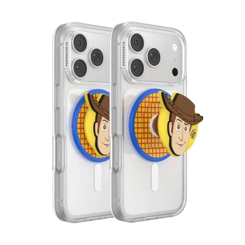Toy Story X PopSockets PopGrip MagSafe Phone Grip/Stand with Swappable Top (Popout Woody)