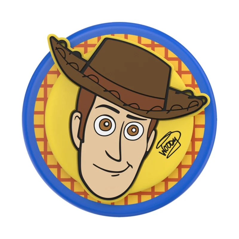 Toy Story X PopSockets PopGrip MagSafe Phone Grip/Stand with Swappable Top (Popout Woody)