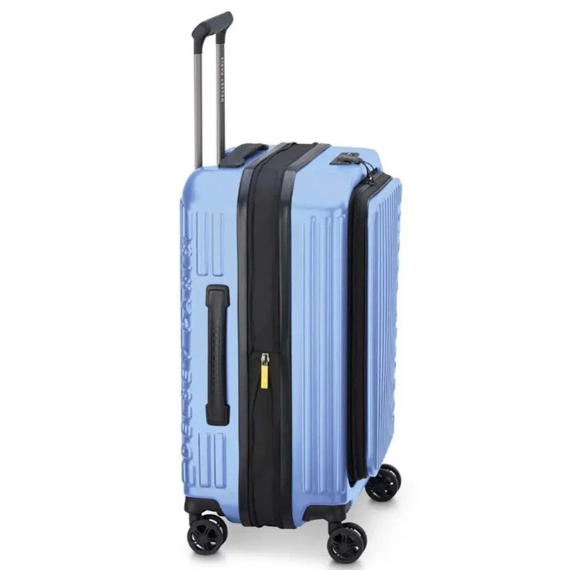 Delsey Securtime Zip 55 cm Top Opening 4-Wheel Expandable Cabin Suitcase - Laven