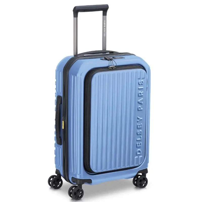 Delsey Securtime Zip 55 cm Top Opening 4-Wheel Expandable Cabin Suitcase - Laven