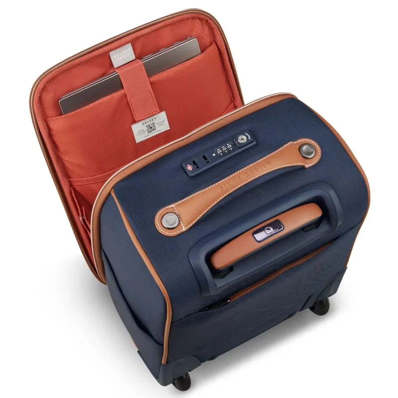 Delsey Chatelet Air 2.0 - 40 cm Underseater Suitcase with Laptop Pocket - Navy Blue