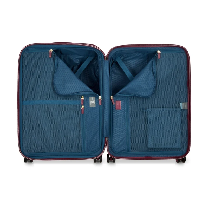 Delsey Chatelet Air 2.0 Checked-In Luggage Suitcase W/ TSA Lock Burgundy 66 cm