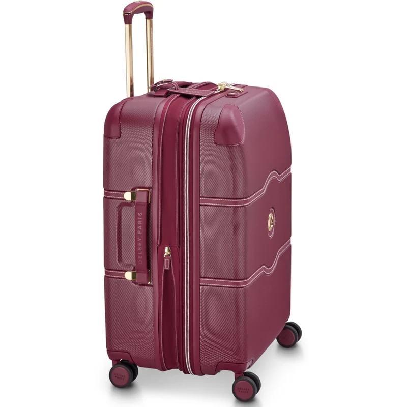 Delsey Chatelet Air 2.0 Checked-In Luggage Suitcase W/ TSA Lock Burgundy 66 cm