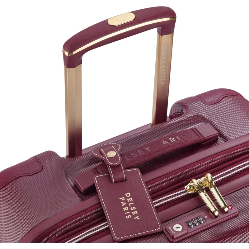 Delsey Chatelet Air 2.0 Checked-In Luggage Suitcase W/ TSA Lock Burgundy 66 cm