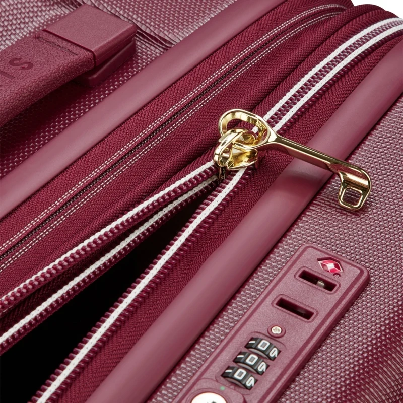 Delsey Chatelet Air 2.0 Checked-In Luggage Suitcase W/ TSA Lock Burgundy 66 cm