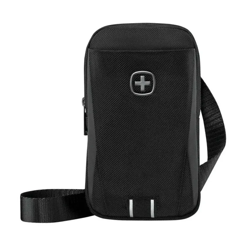 Wenger XE Crossbody Monosling Bag With RFID Protection Recycled PET Black