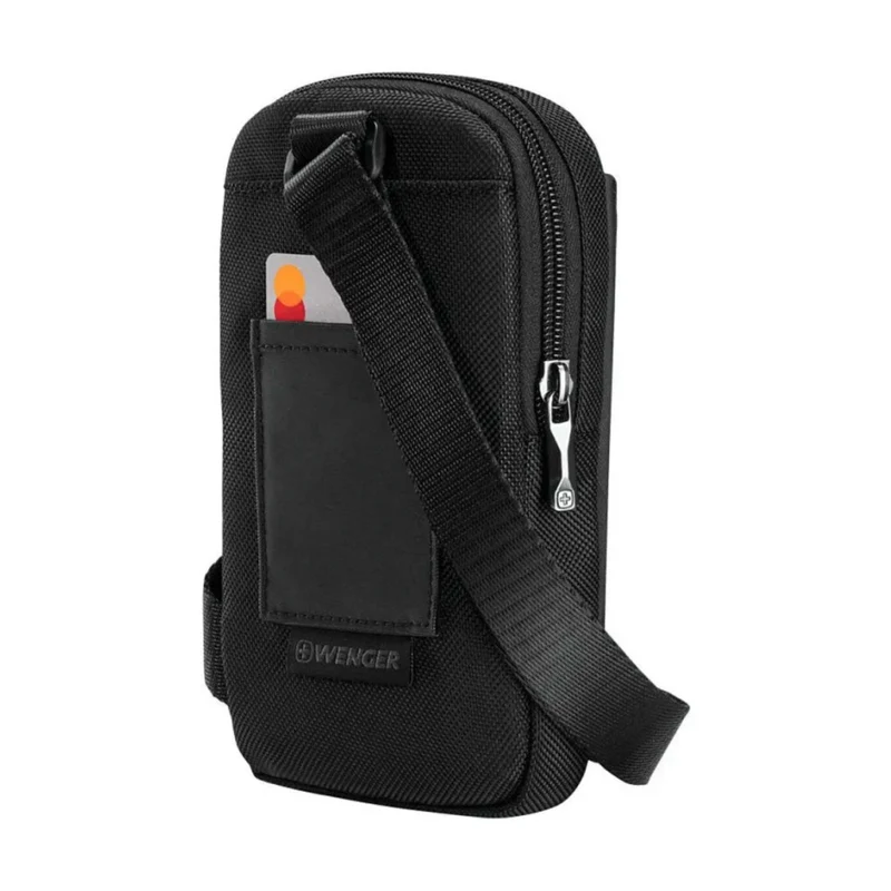 Wenger XE Crossbody Monosling Bag With RFID Protection Recycled PET Black