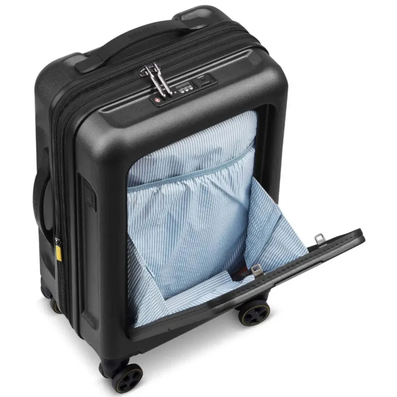 Delsey Turenne 2.0 - 55 cm 4-Wheel Carry-on Laptop Suitcase - Black