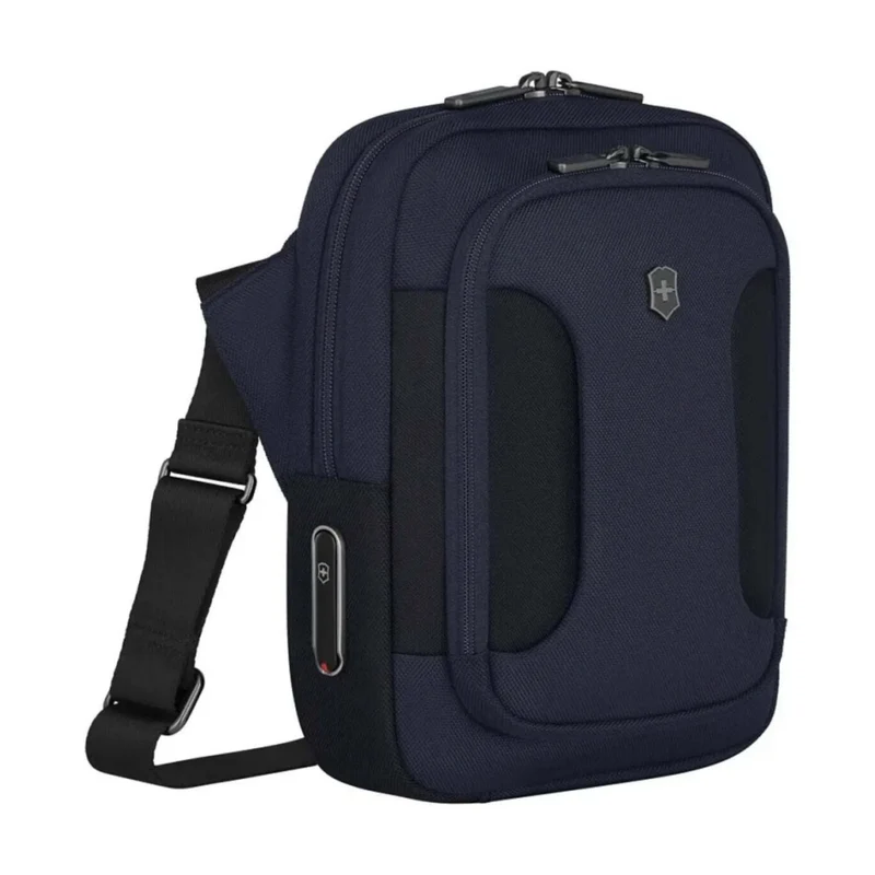Victorinox Werks Traveler 7.0 Expandable 14" Laptop Crossbody Bag Navy Blue