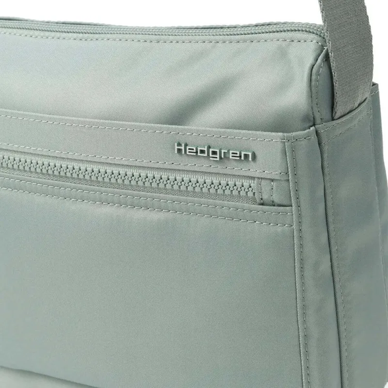 Hedgren Eye Neo RFID Pocket Water Repellent Crossbody Bag Green Milieu
