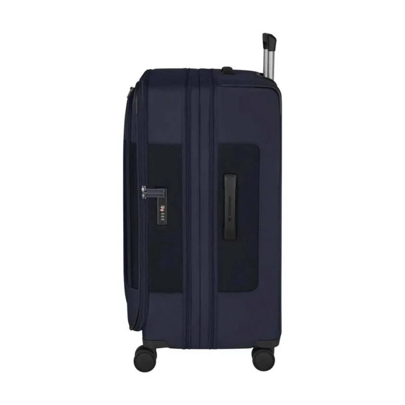 Victorinox 7.0 Werks Traveller Expandable Softside Suitcase Luggage L Navy Large