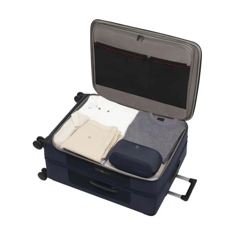 Victorinox 7.0 Werks Traveller Expandable Softside Suitcase Luggage L Navy Large