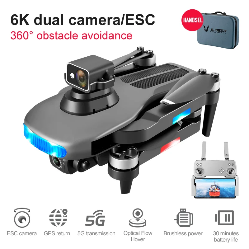 LU3 MAX 5G WIFI GPS Drone 8K HD Dual Camera