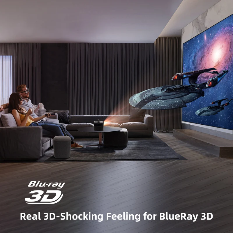 New BYINTEK U70 Pro Android Smart Portable 4K DLP Projector For Home Theater lAsEr Proyector Beamer