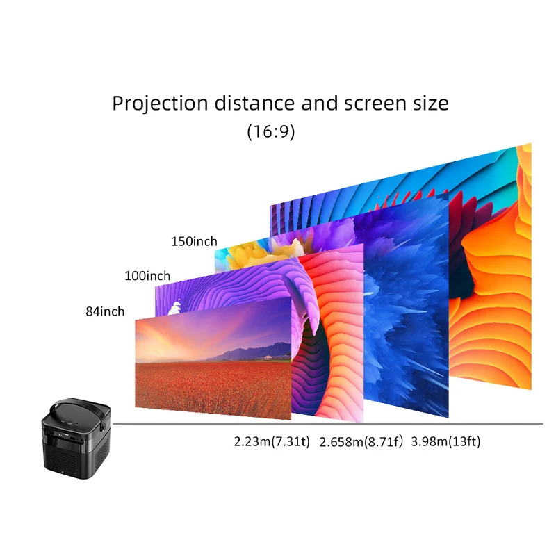 New BYINTEK U70 Pro Android Smart Portable 4K DLP Projector For Home Theater lAsEr Proyector Beamer