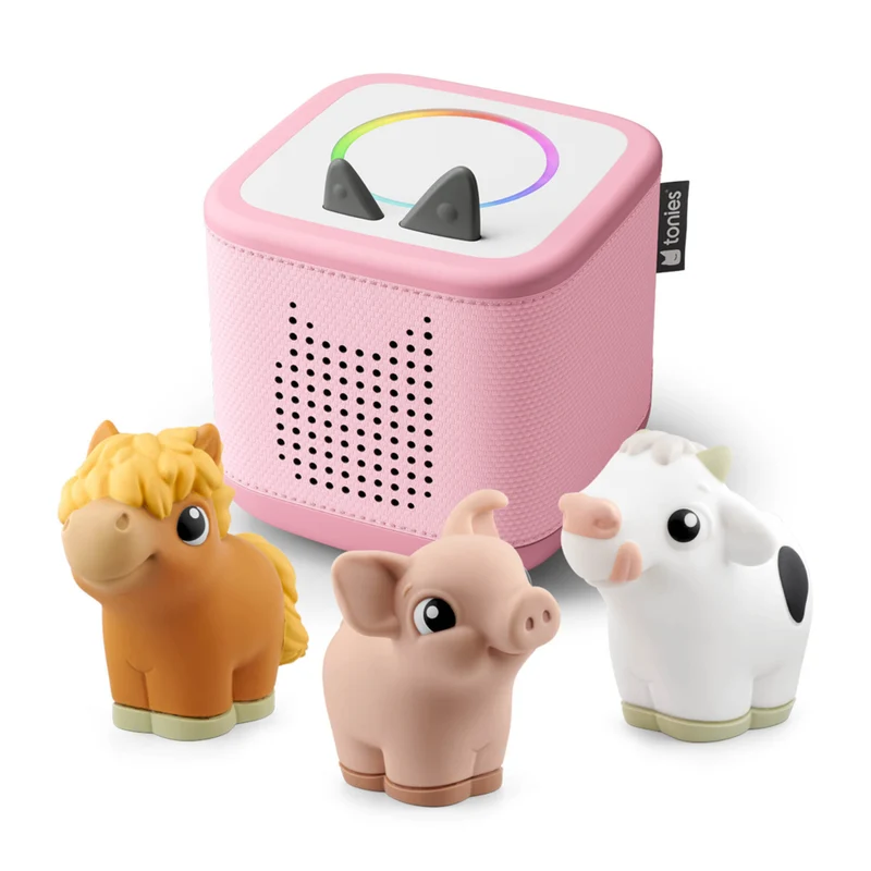 tonies - Coffret de jeu Ferme Toniebox 2 - Rose nuage - Anglais