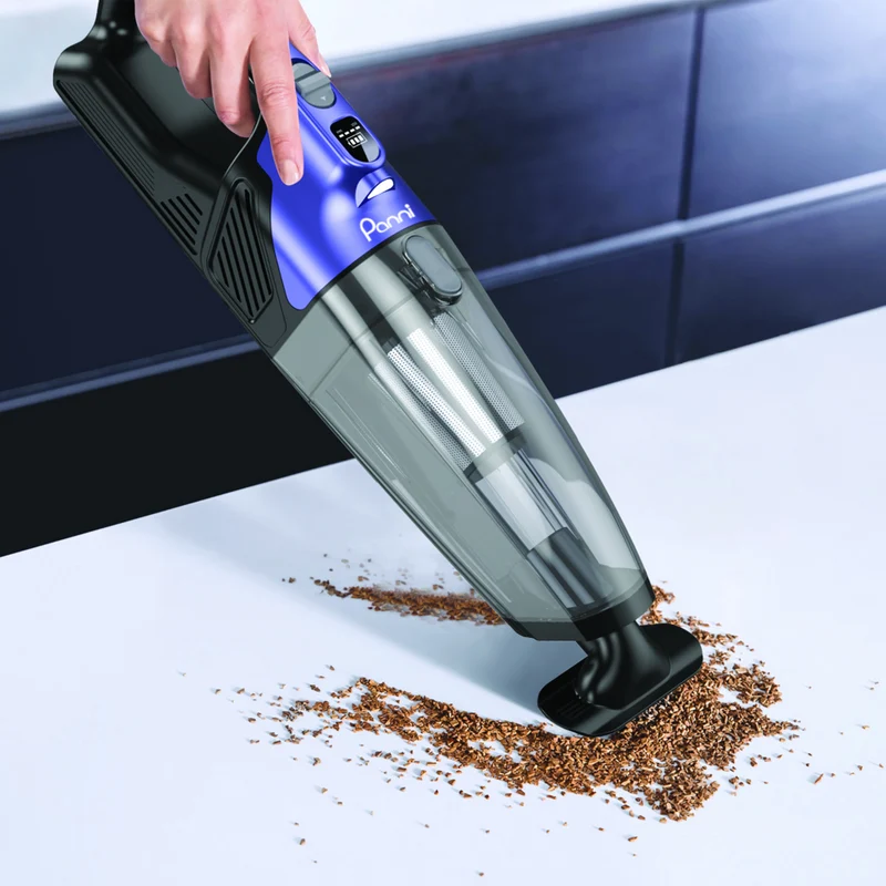 Panni - H5398P Aspirateur à main sans fil pour animaux avec brosse motorisée, pour la maison et la voiture