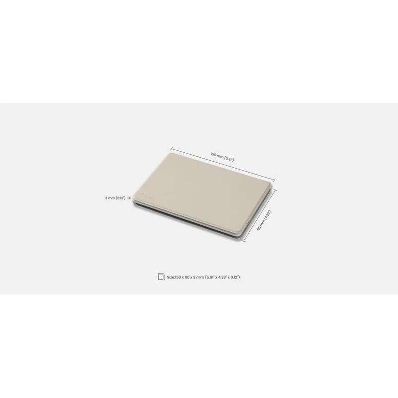 BOOX - Étui magnétique pour liseuse Go 6 (2e gén.) de 6 po - blanc crème