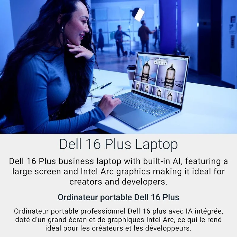 Dell Open Box 16" Plus 16 Touchscreen Copilot+ PC Laptop - Intel Core Ultra 9 288V - 1 TB SSD - 32 GB - Windows 11 Home - Blue