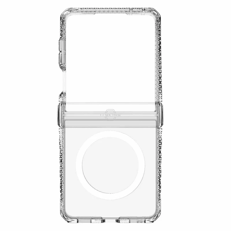 ITSKINS Hybrid_R Hinge Clear with Magnets Case - Galaxy Z Flip 8 - Clear