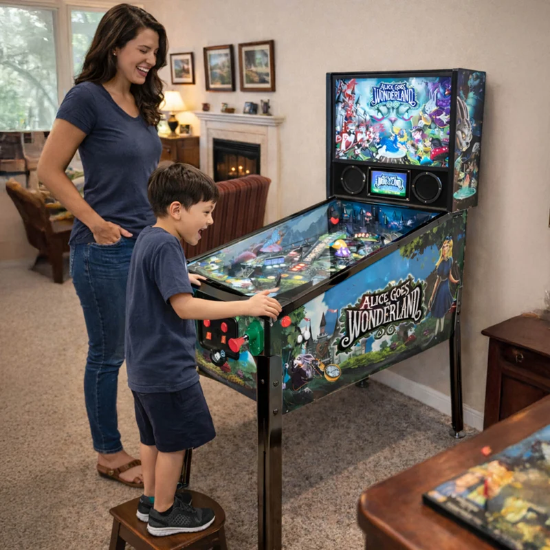 Wonderland Amusements Alice Goes To Wonderland Pinball - English