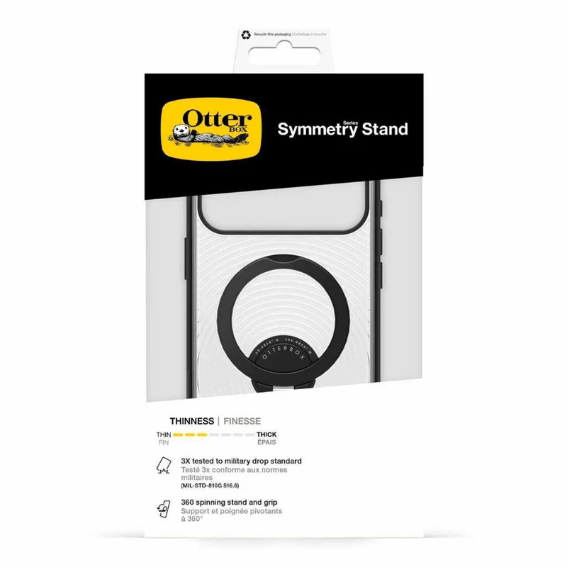 OtterBox - Étui Symmetry Stand MagSafe pour iPhone 17 Pro Max - Umbra Noir