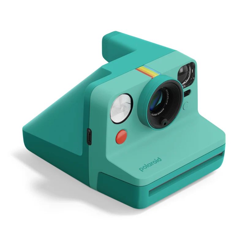 Polaroid - Appareil photo instantané Now 3e génération, lot de 8 photos instantanées Turquoise