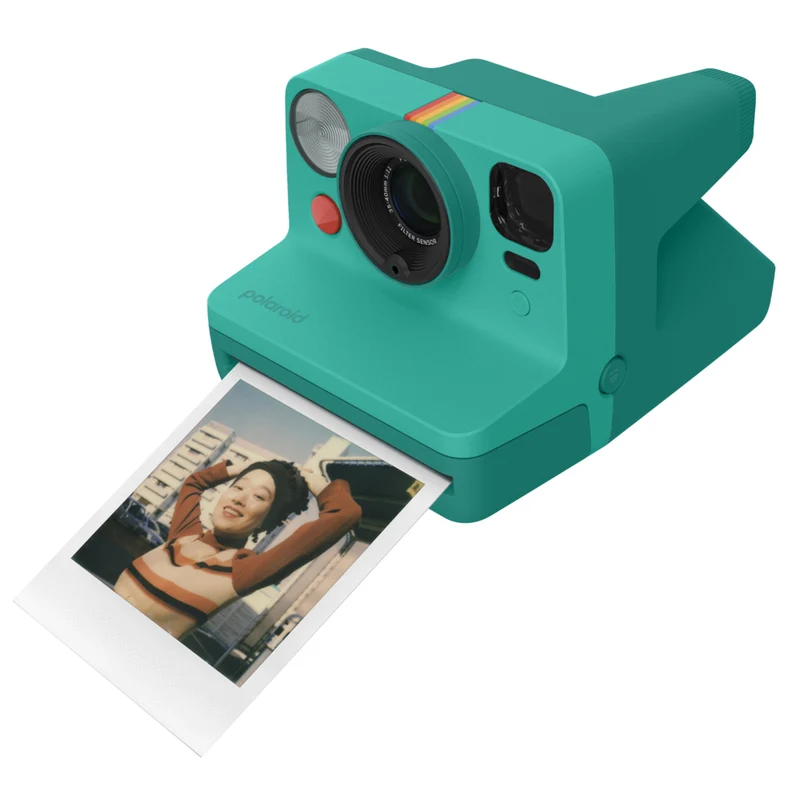 Polaroid - Appareil photo instantané Now 3e génération, lot de 8 photos instantanées Turquoise