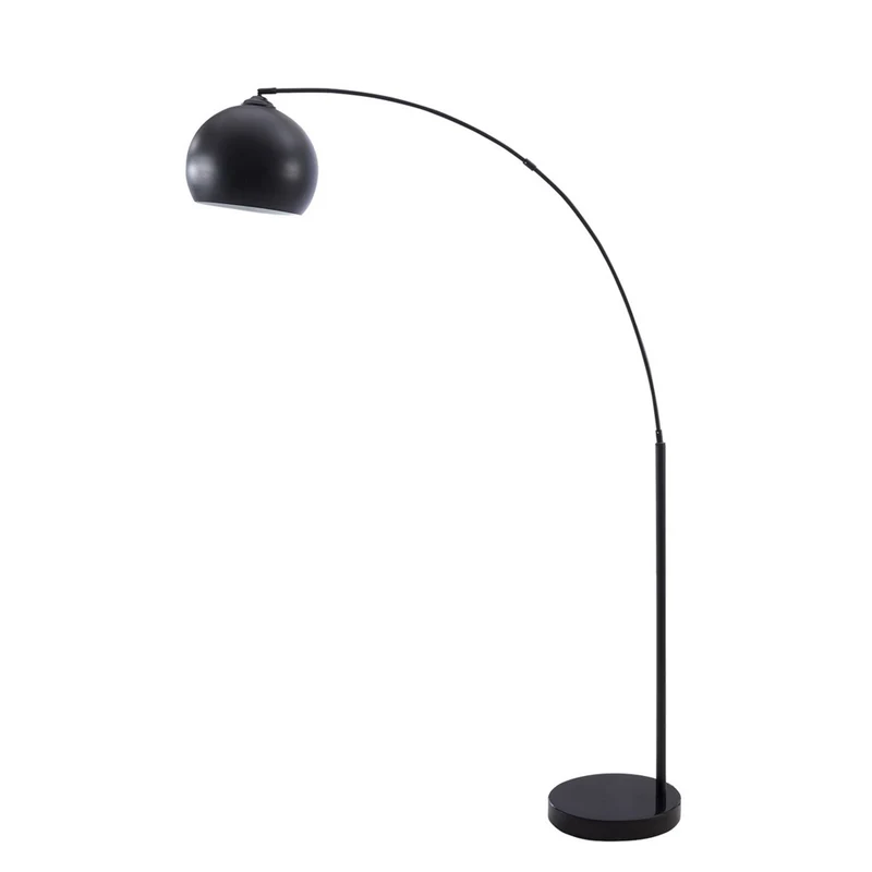 Monarch Specialties 9634 74"H Floor Lamp - Black Metal/Contemporary
