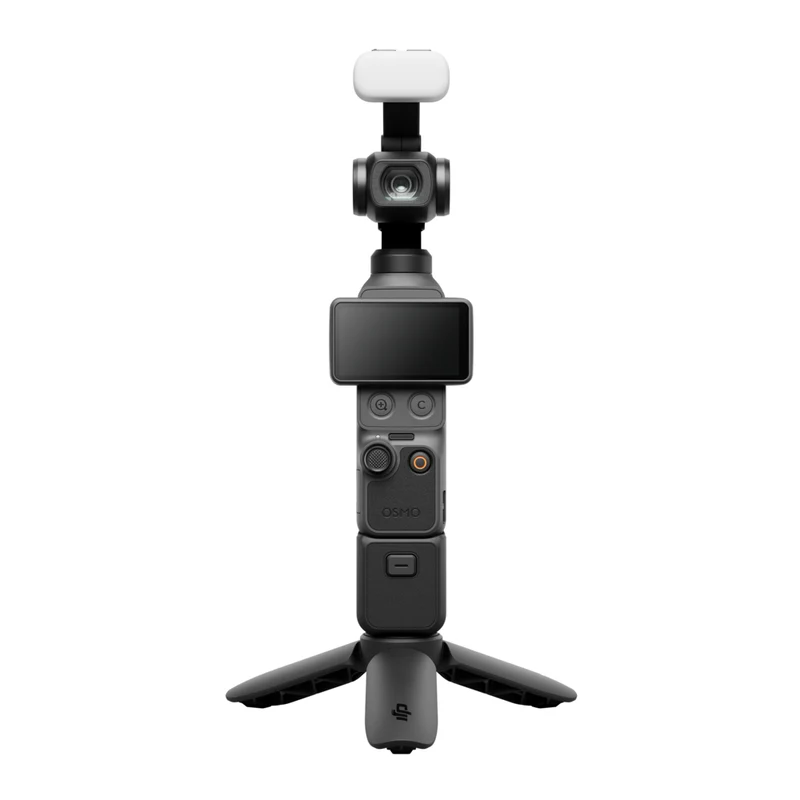DJI - Caméra portative 4K à stabilisation à 3 axes Osmo Pocket 4 de DJI avec microphone Mic 3 et objectif Osmo 3