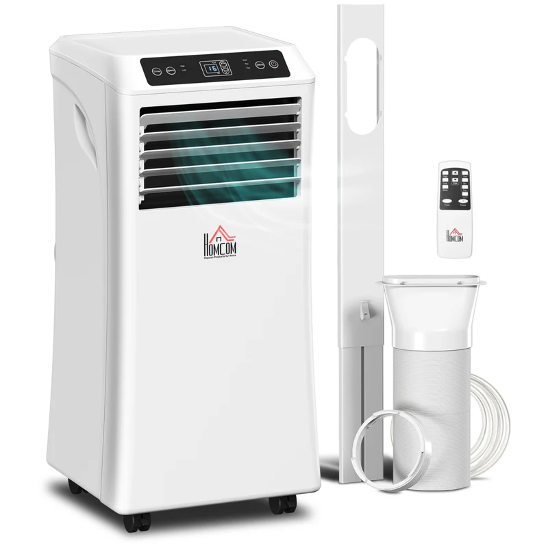 HOMCOM 8000 BTU Portable Air Conditioner with 4 Modes - White