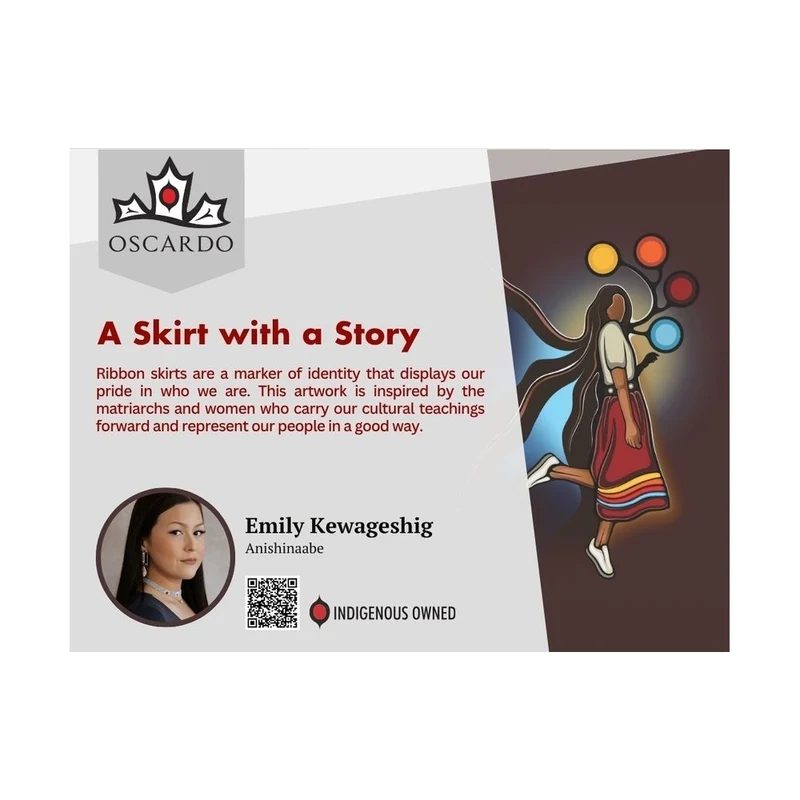Oscardo A Skirt with a Story by Emily Kewageshig Phone Bag