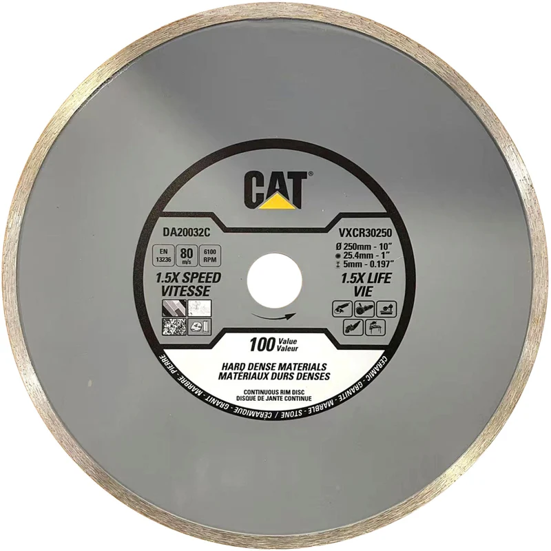 CAT 10" Continuous Rim Diamond Saw Blade
