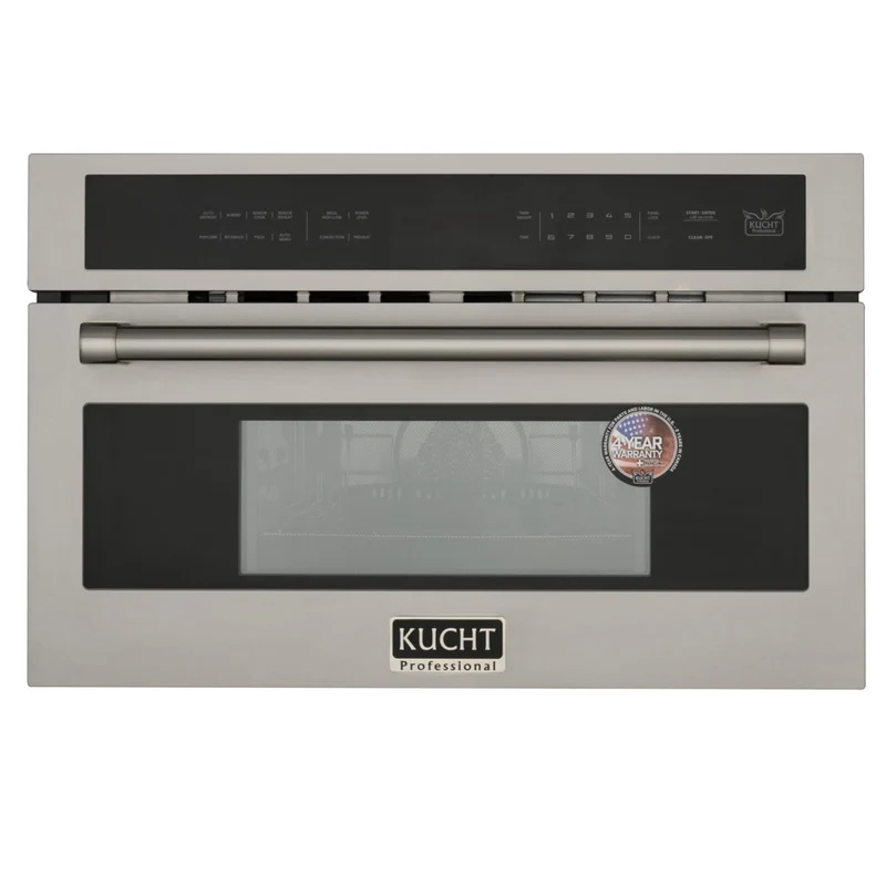 Kucht - Four micro-ondes encastré 30 po, 1,6 pi³ - Micro-ondes à convection et friteuse à air - Acier inoxydable