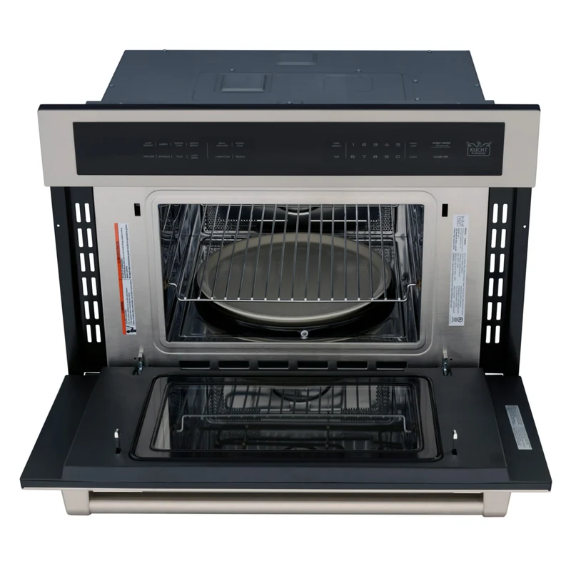 Kucht - Four micro-ondes encastré 30 po, 1,6 pi³ - Micro-ondes à convection et friteuse à air - Acier inoxydable