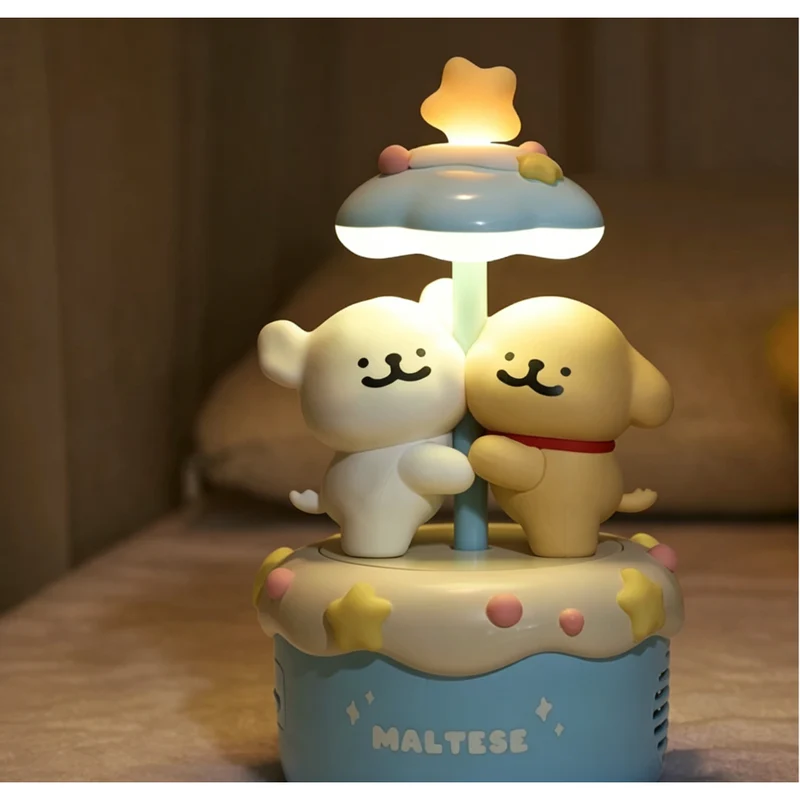 Yancang - Haut-parleur Bluetooth rotatif pour couple maltais