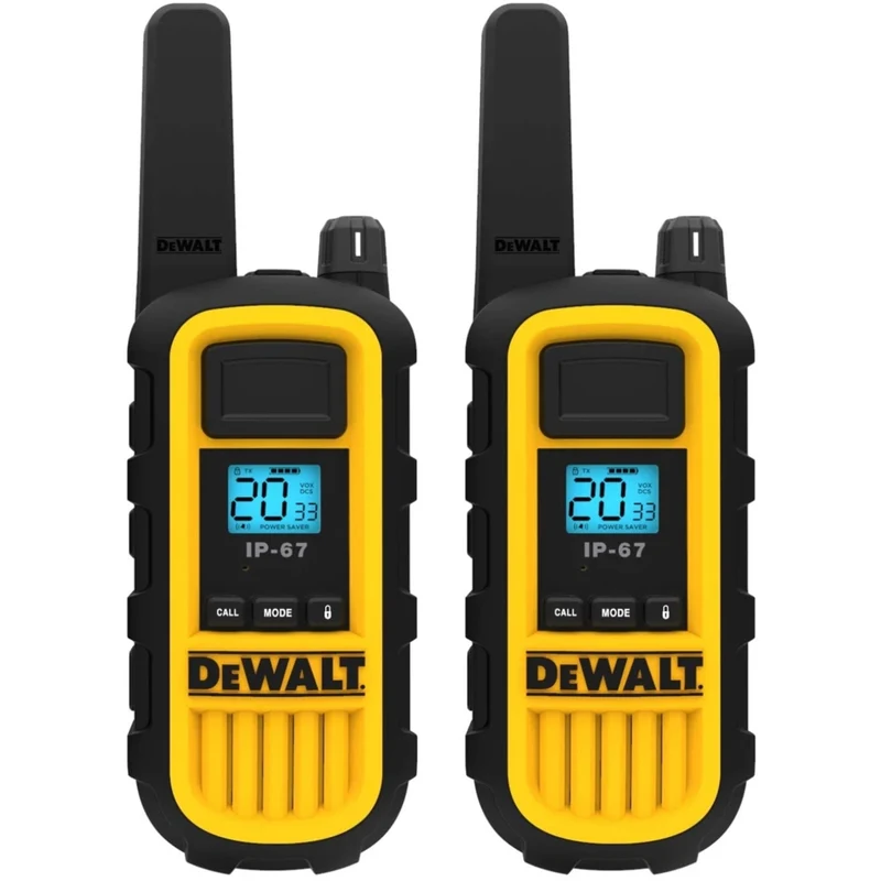 DEWALT - DXFRS300 Talkie-walkie GMRS robuste avec oreillettes de surveillance - lot de 4