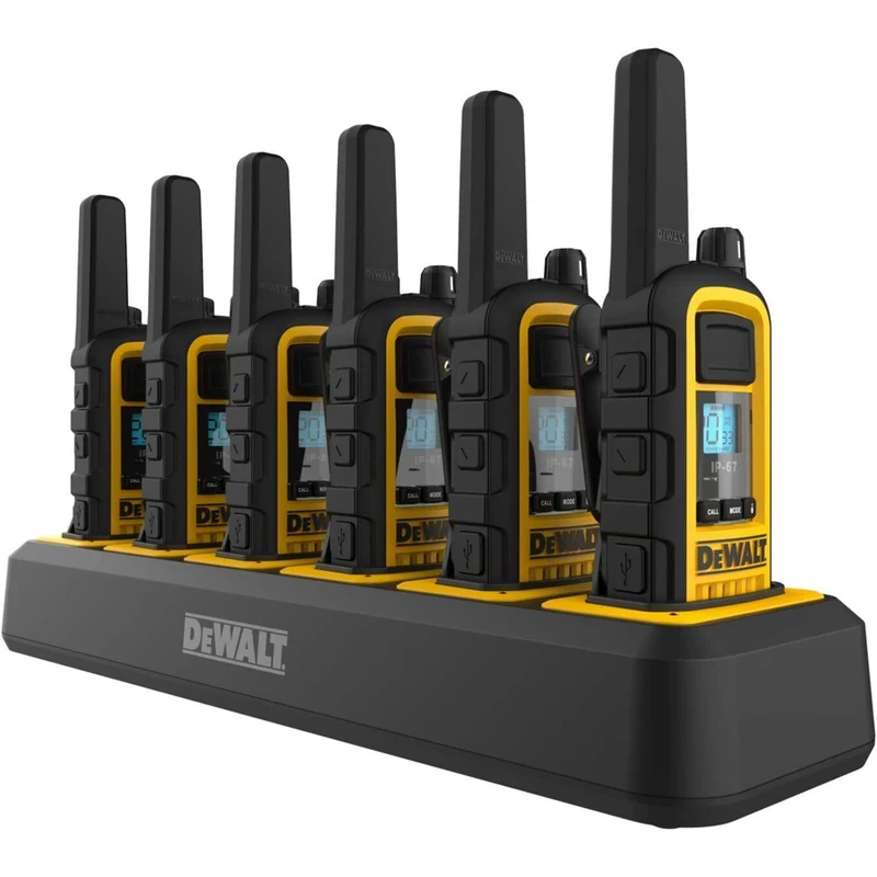 DEWALT - DXFRS800 lot de 48 radios robustes avec 8 chargeurs à 6 ports