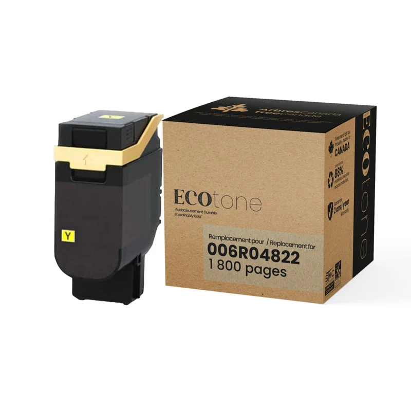 Ecotone Xerox 006R04822 Reman Toner Cartridge - Standard Yield - Yellow