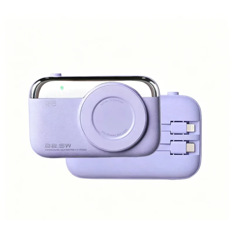 Shuji True Colour Series 10000mAh Portable Power Bank - Purple