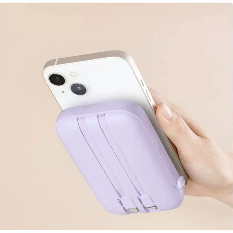 Shuji True Colour Series 10000mAh Portable Power Bank - Purple