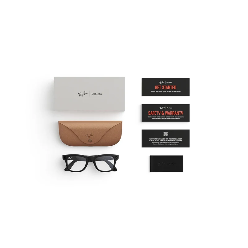 Ray-Ban Meta - Lunettes AI Wayfarer (Gen 2) 2026 - Monture noire mate - verres transparents