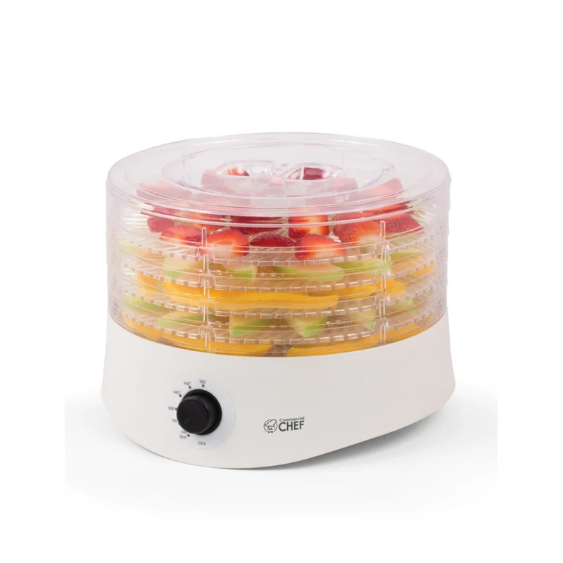 Commercial Chef - Déshydrateur alimentaire, thermostat réglable - blanc