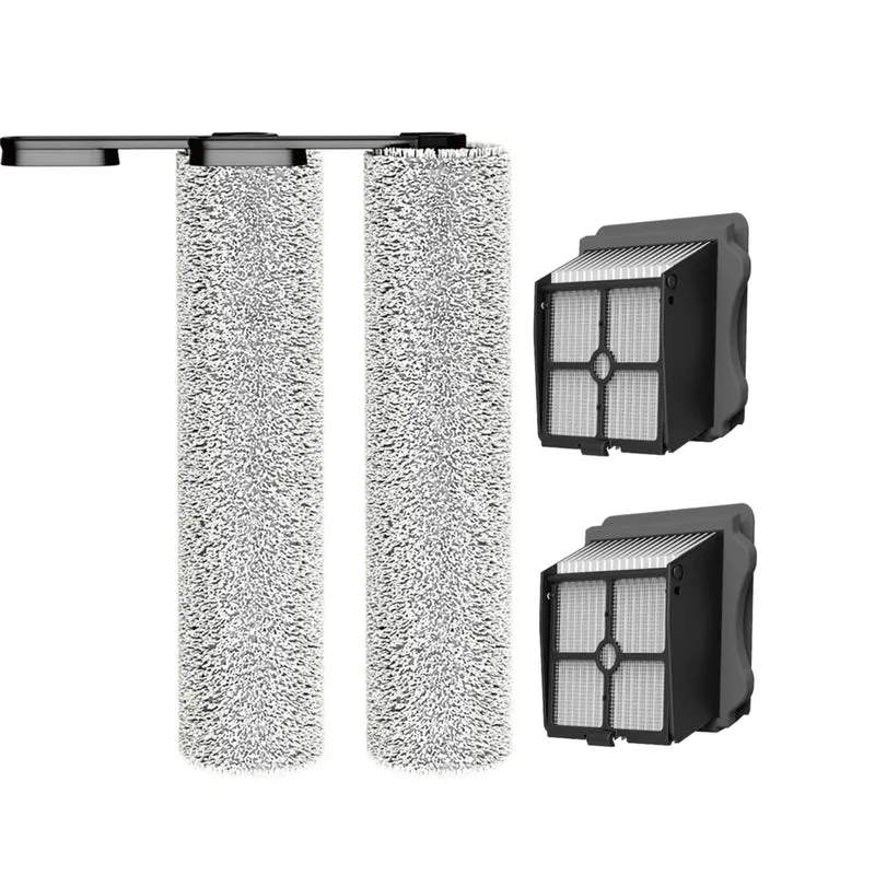 Tineco - Kit d’accessoires pour laveuse de plancher pour FloorWasher 5, Floor One S5, iFloor 5 et GO H2O XL - 2 brosses, 2 filtres
