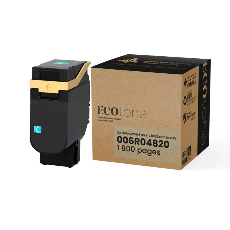 Ecotone Xerox 006R04820 Cartouche de toner remanufacturée - Rendement standard - Cyan