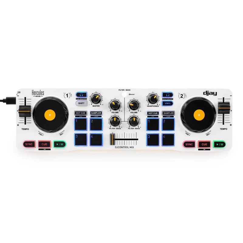 Hercules DJControl Mix Bluetooth Wireless DJ Controller for Smartphones