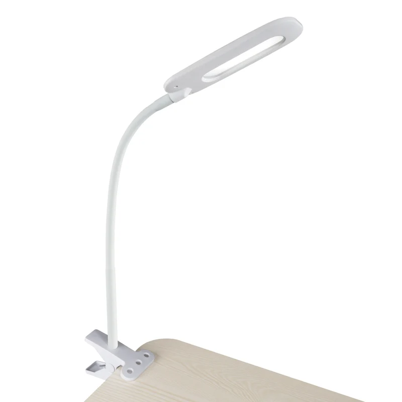 OttLite - Lampette à LED à pince Flexible Soft Touch - Clearsun - Blanc