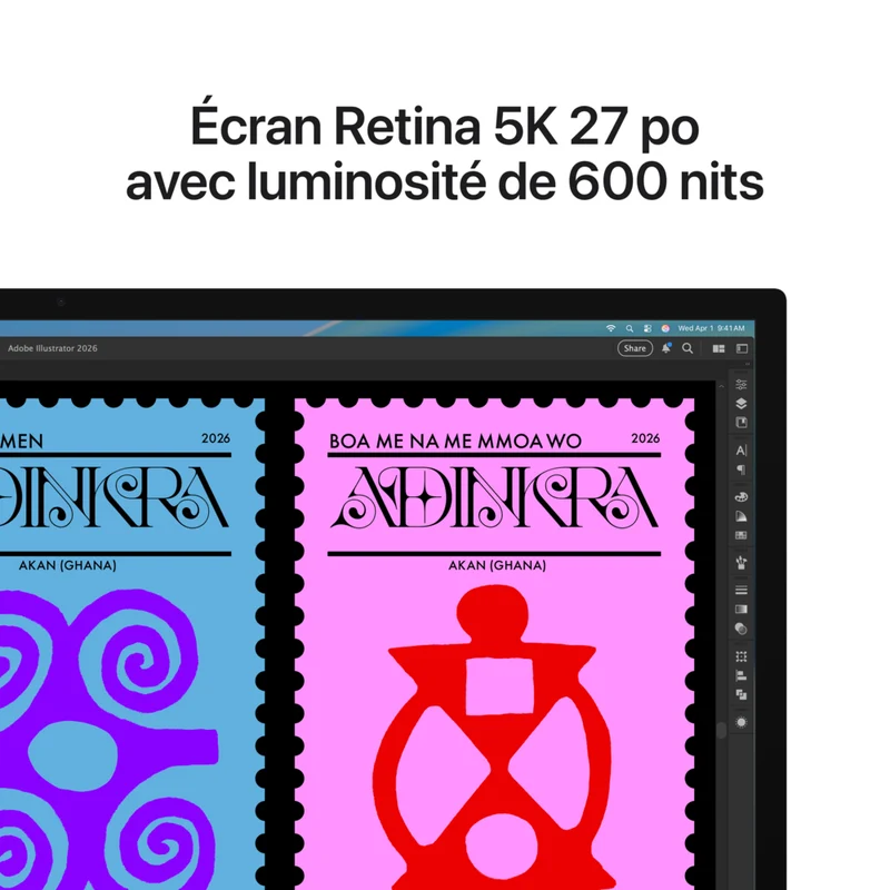 Apple - Studio Display 27 po 5K Écran Retina doté d’un support inclinable et verre standard