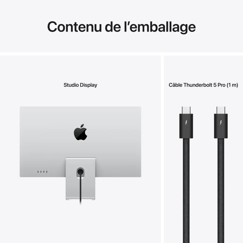 Apple - Studio Display 27 po 5K Écran Retina doté d’un support inclinable et verre standard